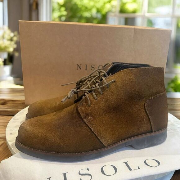 Nisolo Everyday Daytripper Leather Chukka Boots Waxed Brown Lace-Up Men’s - Picture 7 of 15